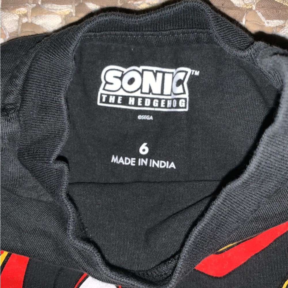 Kids Black Graphic T-Shirt with Shadow Design - Picture 2 of 2